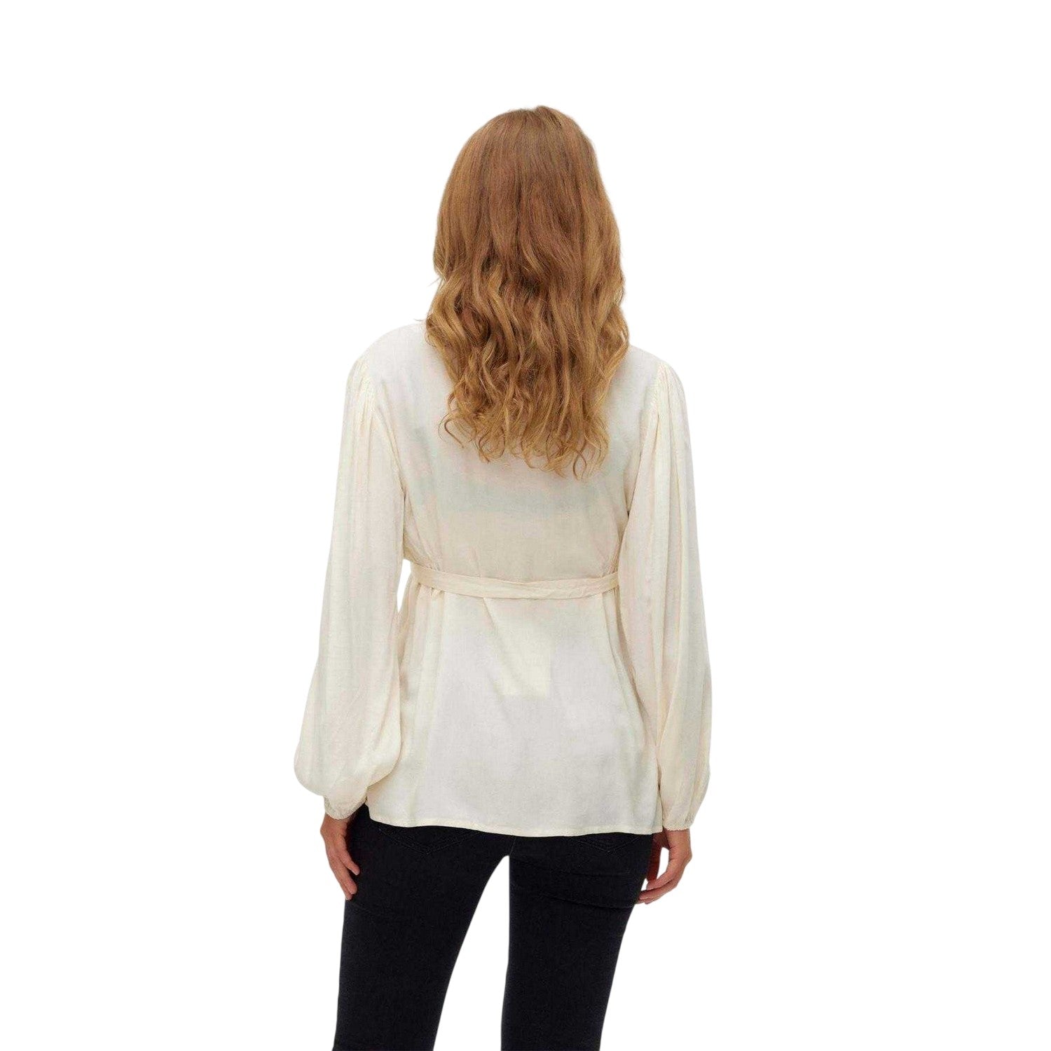 Birch - Back - Mamalicious Womens-Ladies Lia Maternity Long-Sleeved Blouse