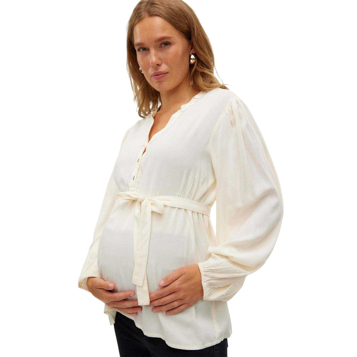 Birch - Lifestyle - Mamalicious Womens-Ladies Lia Maternity Long-Sleeved Blouse
