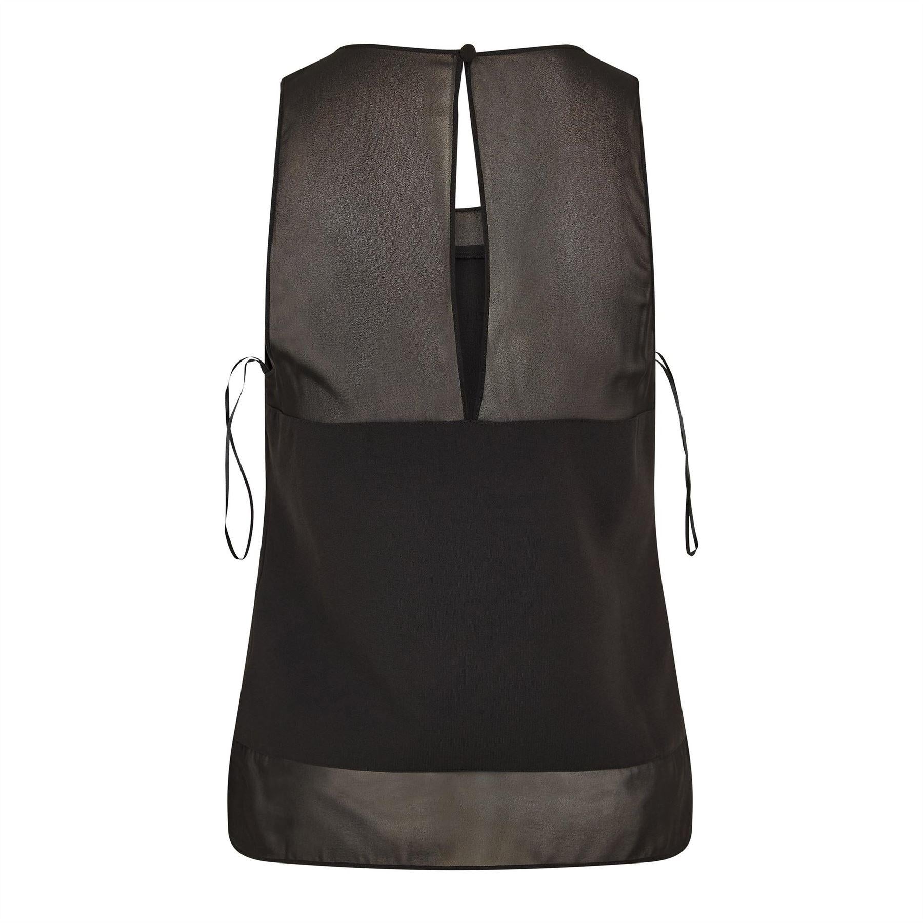Black - Back - Ted Baker Womens-Ladies Panel Sleeveless Top
