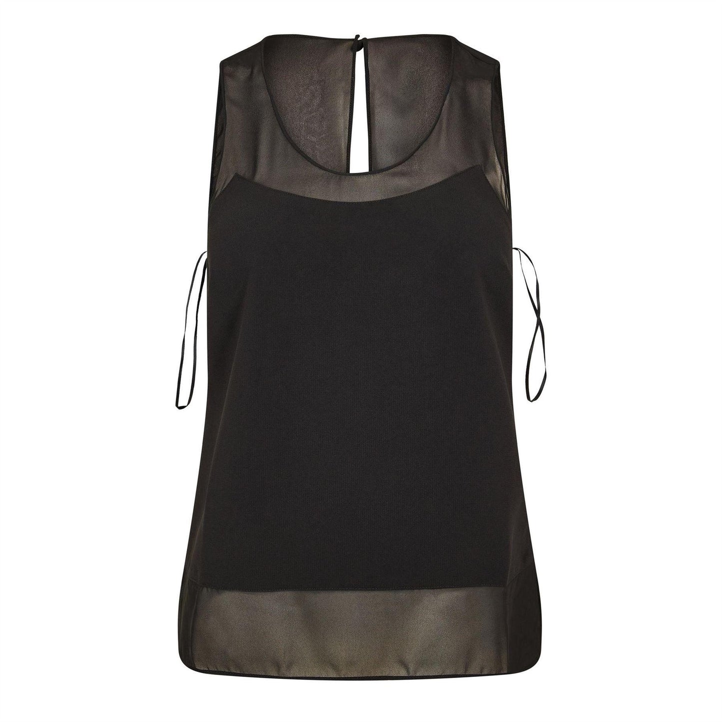 Black - Front - Ted Baker Womens-Ladies Panel Sleeveless Top