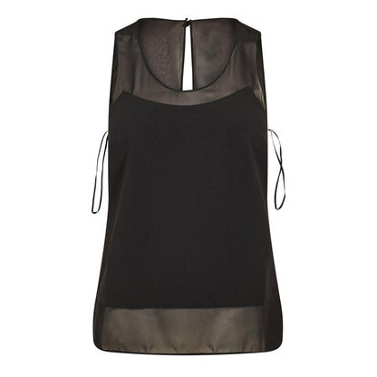 Black - Front - Ted Baker Womens-Ladies Panel Sleeveless Top