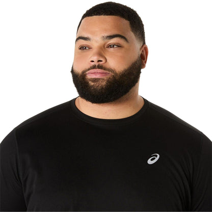 Black - Side - Asics Mens Core Long-Sleeved Running Top
