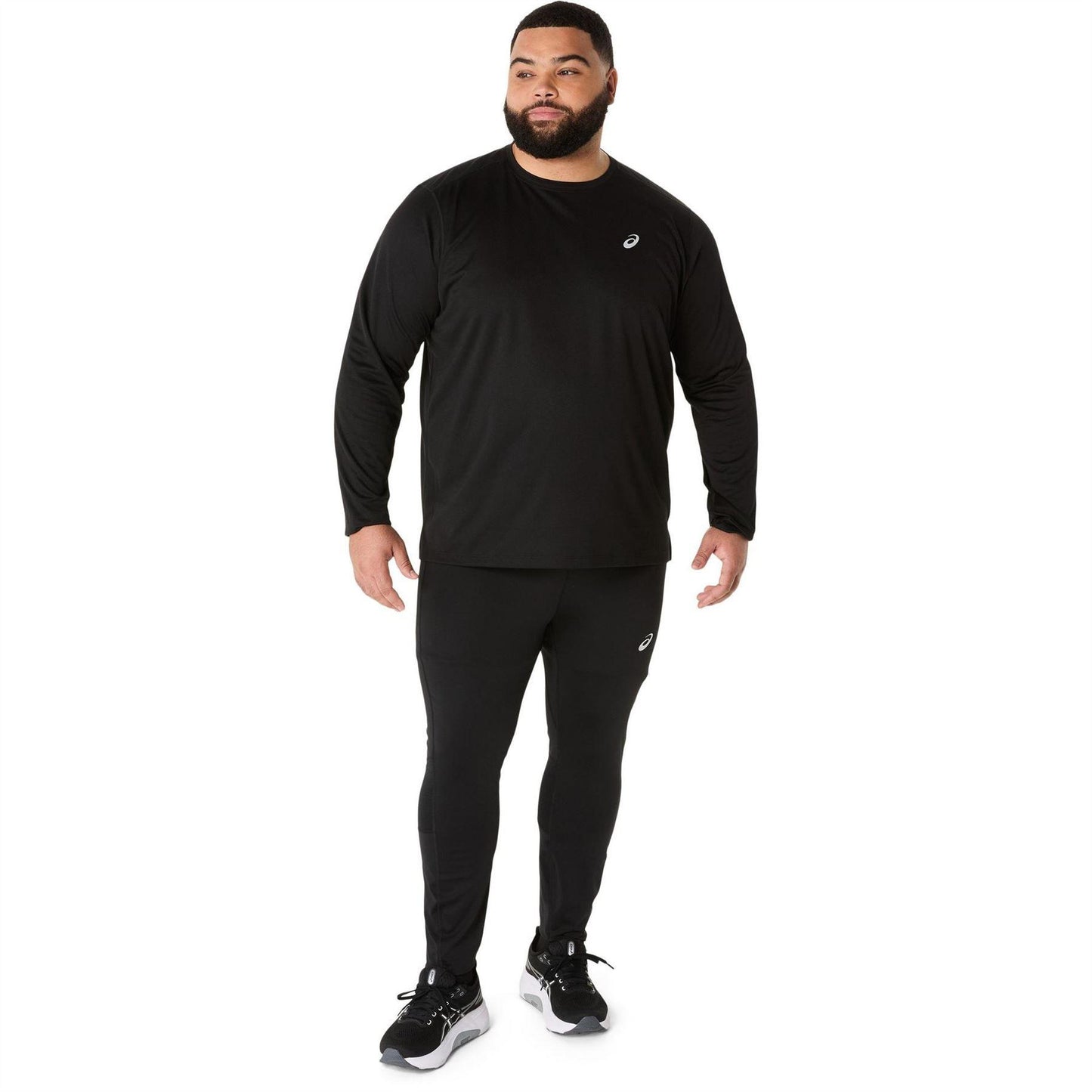 Black - Lifestyle - Asics Mens Core Long-Sleeved Running Top