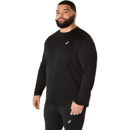 Black - Front - Asics Mens Core Long-Sleeved Running Top
