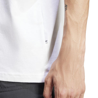 White - Lifestyle - Adidas Mens Q12 Street T-Shirt