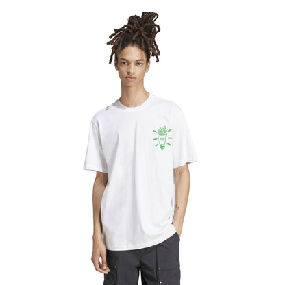White - Pack Shot - Adidas Mens Q12 Street T-Shirt