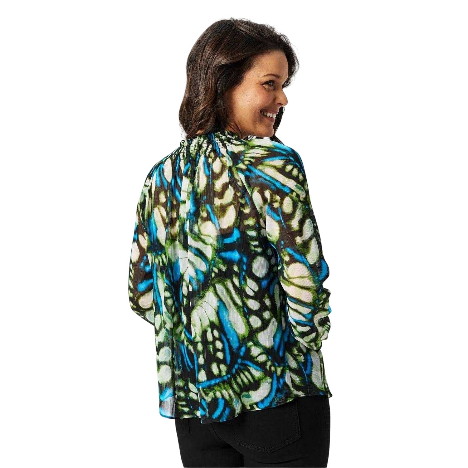 Butterfly Green - Pack Shot - Biba Womens-Ladies Sheer Blouse