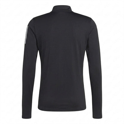 Black - Back - Adidas Mens Quarter Zip Pullover