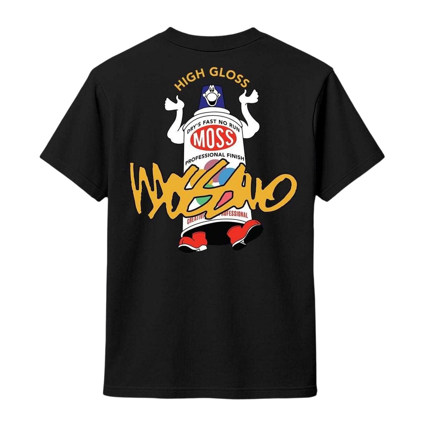Black - Back - Mossimo Mens High Gloss Graphic Print T-Shirt
