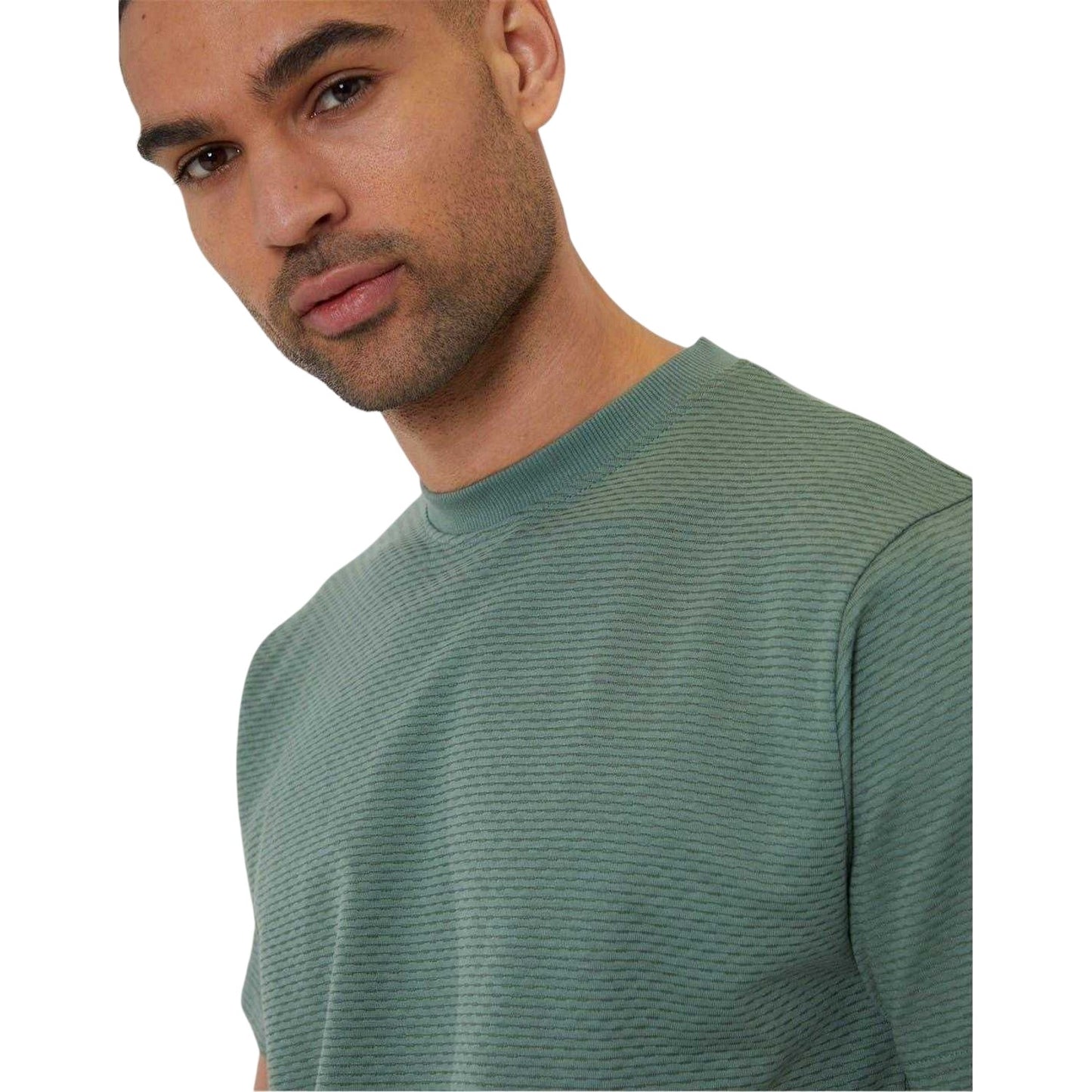 Dark Forest - Side - Threadbare Mens Textured Crew Neck Regular T-Shirt