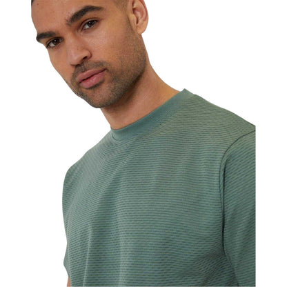 Dark Forest - Side - Threadbare Mens Textured Crew Neck Regular T-Shirt
