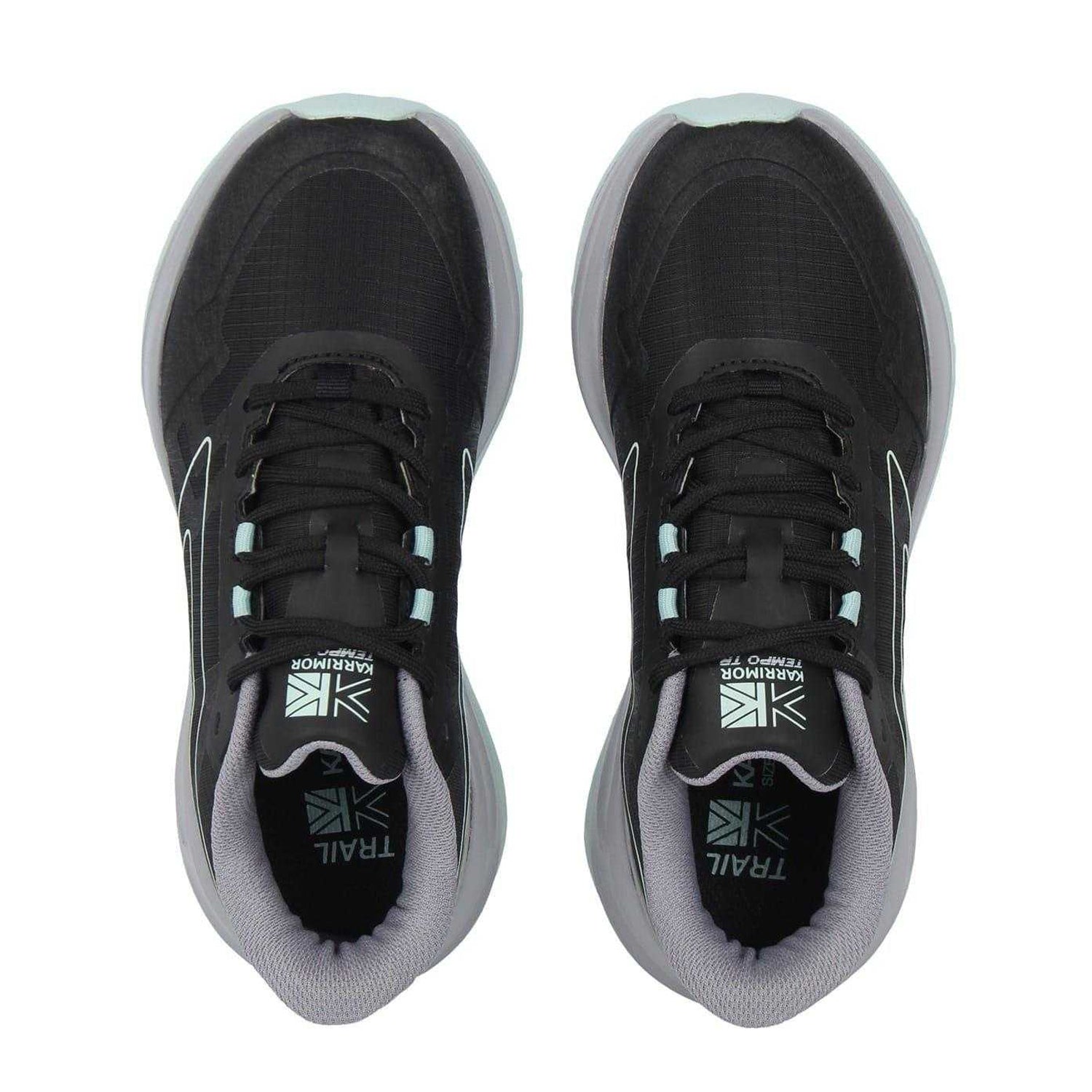 Black - Pack Shot - Karrimor Girls Tempo Trail Flat Trainers