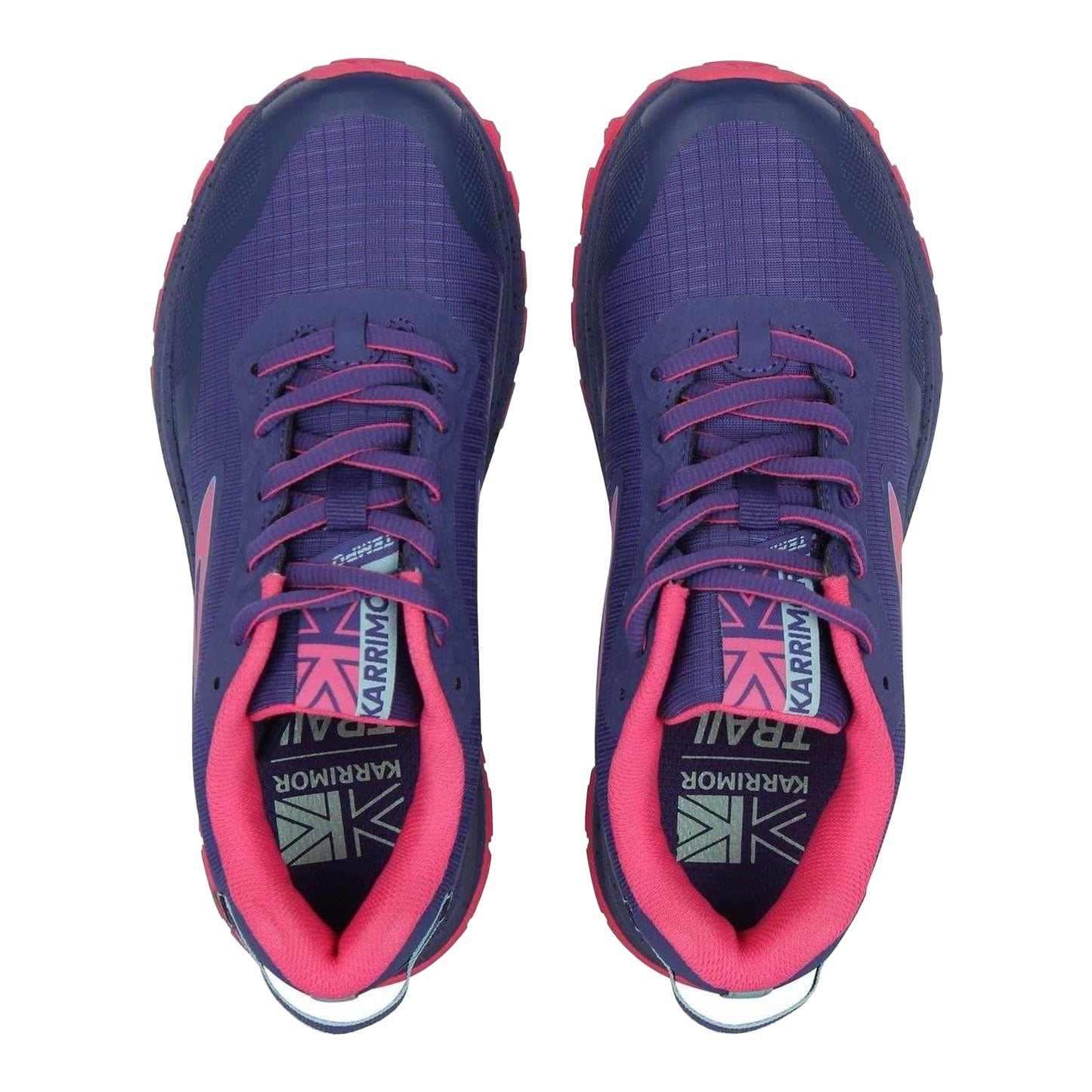Purple-Pink - Pack Shot - Karrimor Girls Tempo Trail Flat Trainers