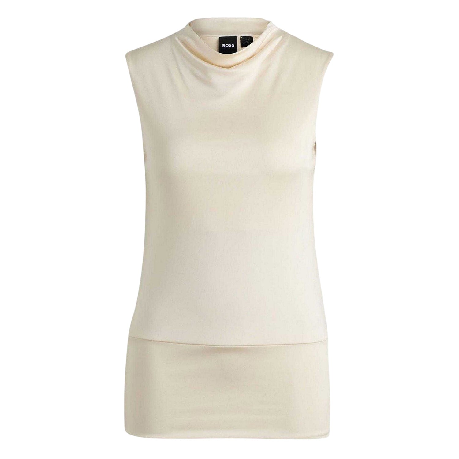 White - Front - Boss Womens-Ladies Viscose Sleeveless Top