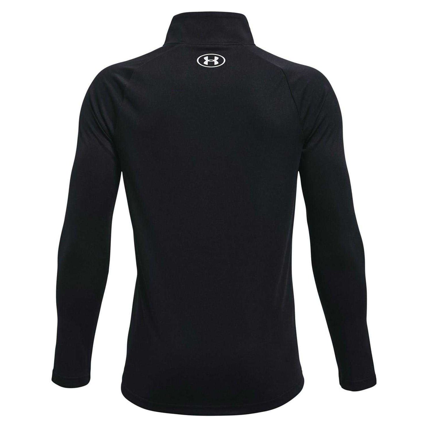 Black-White - Back - Under Armour Boys Tech 2.0 Half Zip Track Top