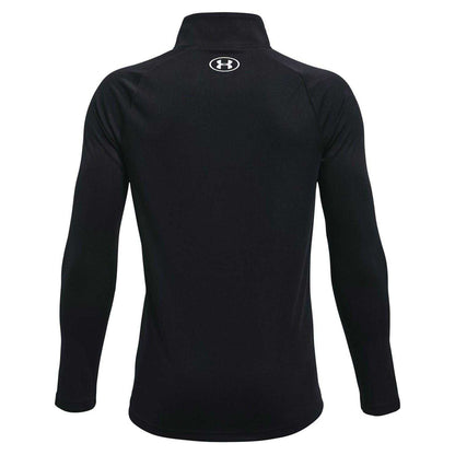 Black-White - Back - Under Armour Boys Tech 2.0 Half Zip Track Top