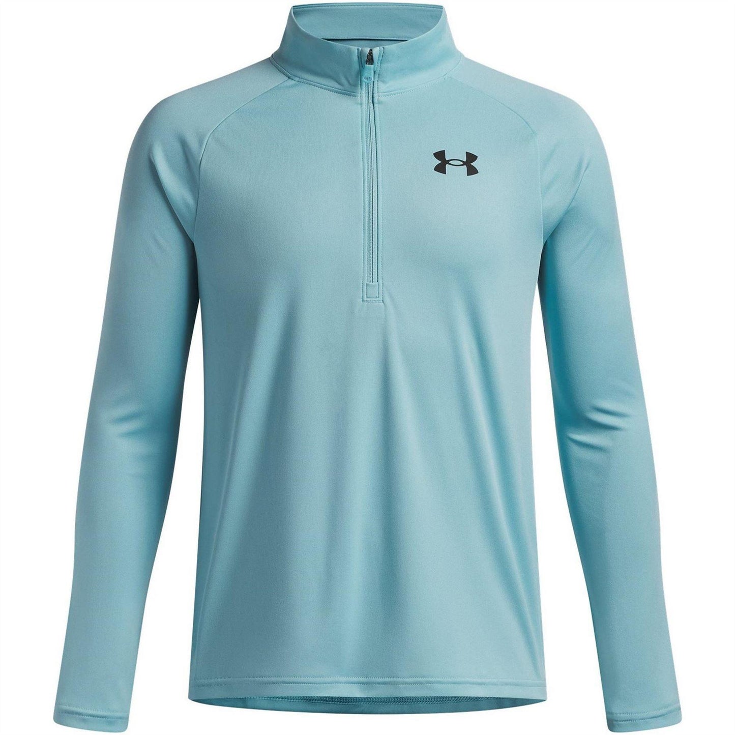 Ethereal Blue - Front - Under Armour Boys Tech 2.0 Half Zip Track Top