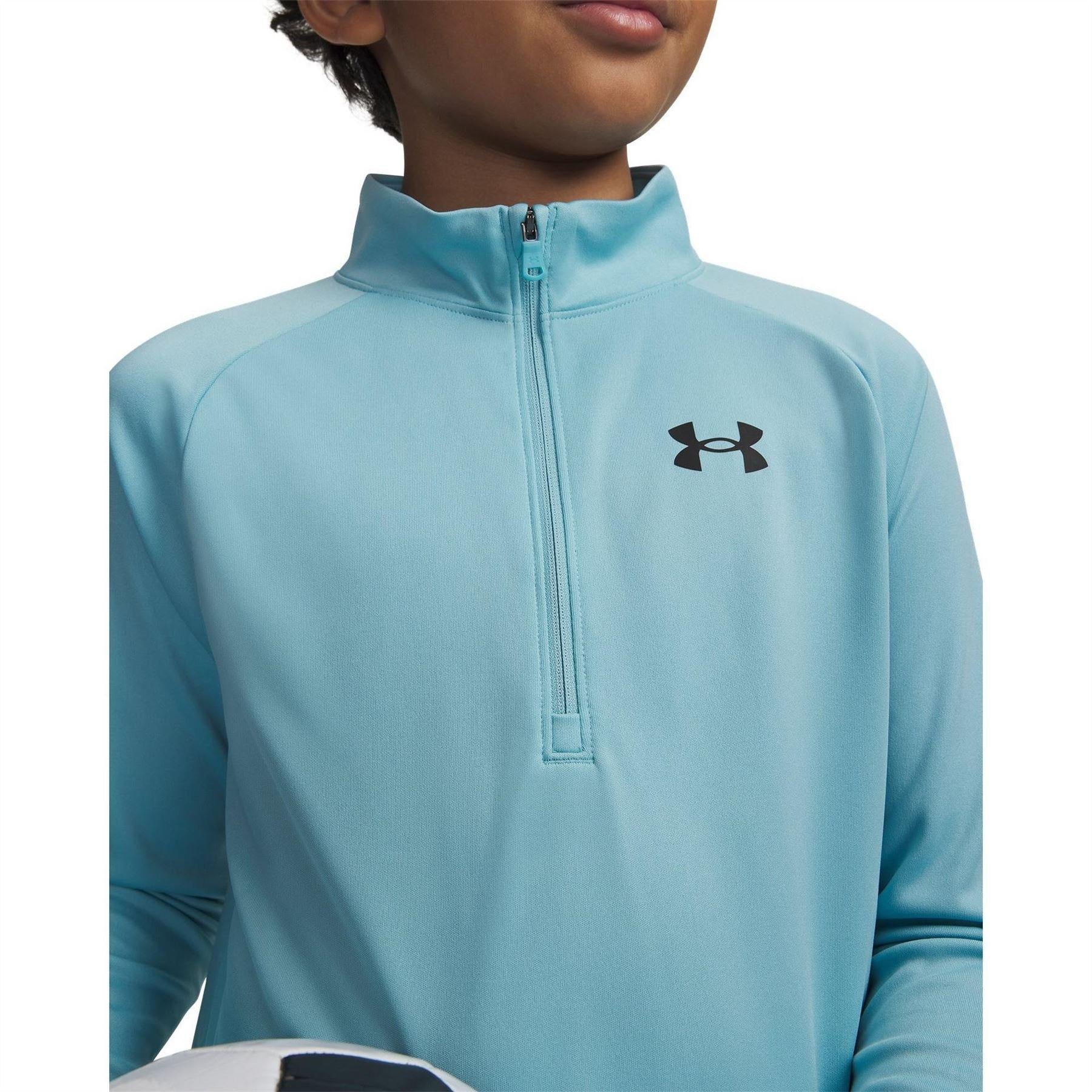 Ethereal Blue - Pack Shot - Under Armour Boys Tech 2.0 Half Zip Track Top