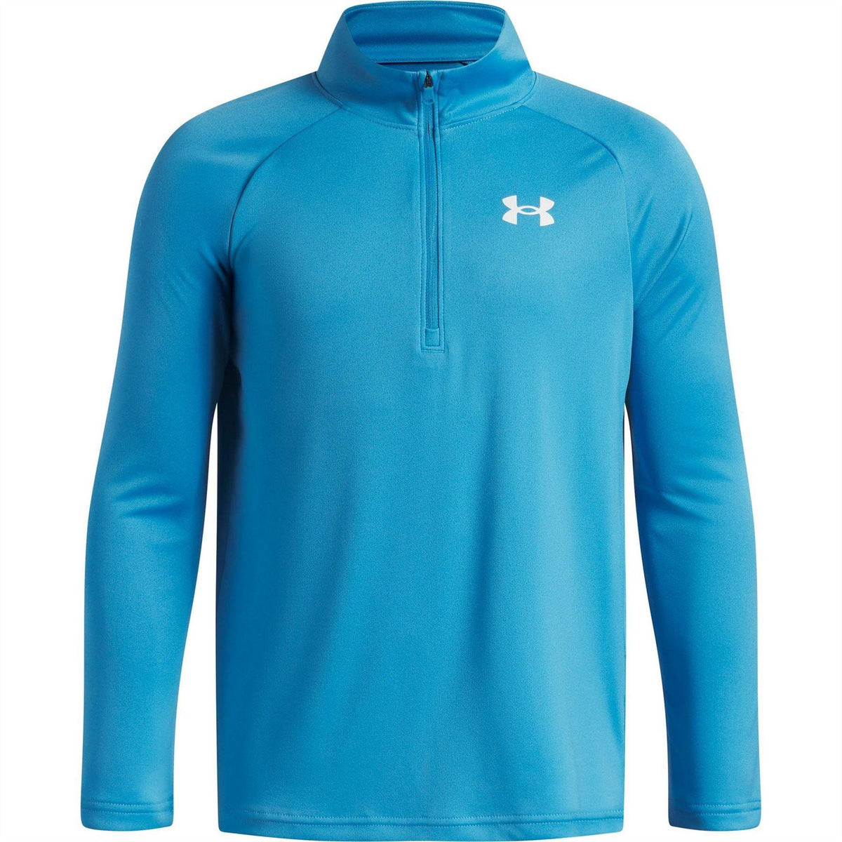 Blue - Front - Under Armour Boys Tech 2.0 Half Zip Track Top
