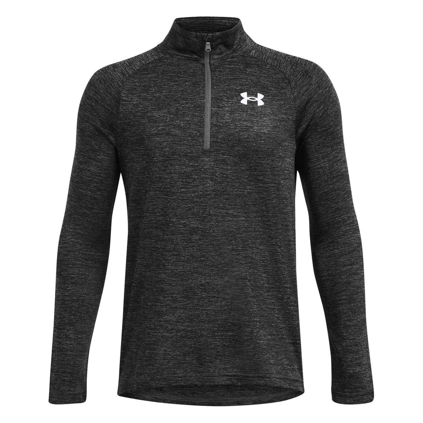 Castle Rock Grey-Black - Front - Under Armour Boys Tech 2.0 Half Zip Track Top