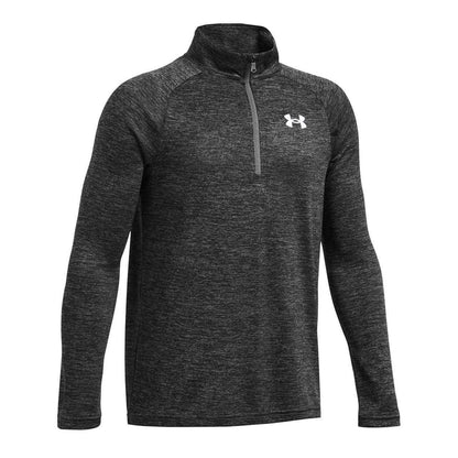 Castle Rock Grey-Black - Side - Under Armour Boys Tech 2.0 Half Zip Track Top