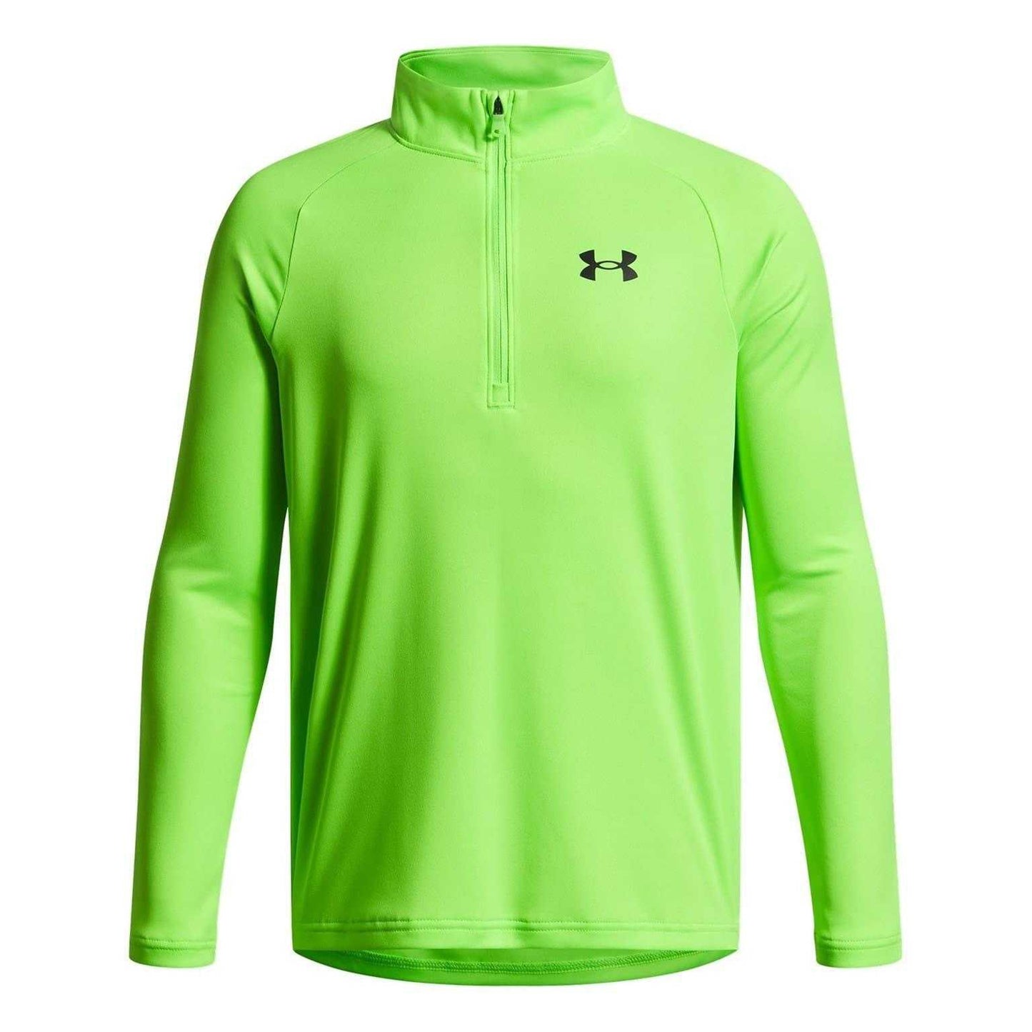 Hyper Green - Front - Under Armour Boys Tech 2.0 Half Zip Track Top