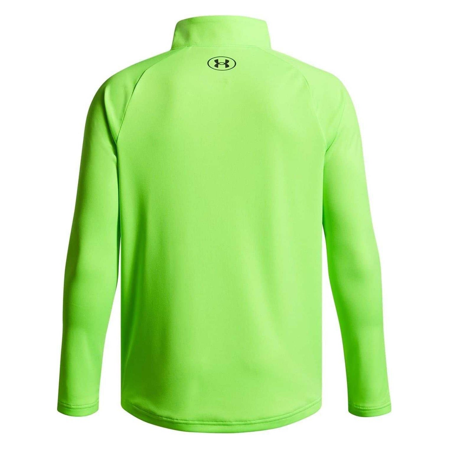 Hyper Green - Back - Under Armour Boys Tech 2.0 Half Zip Track Top