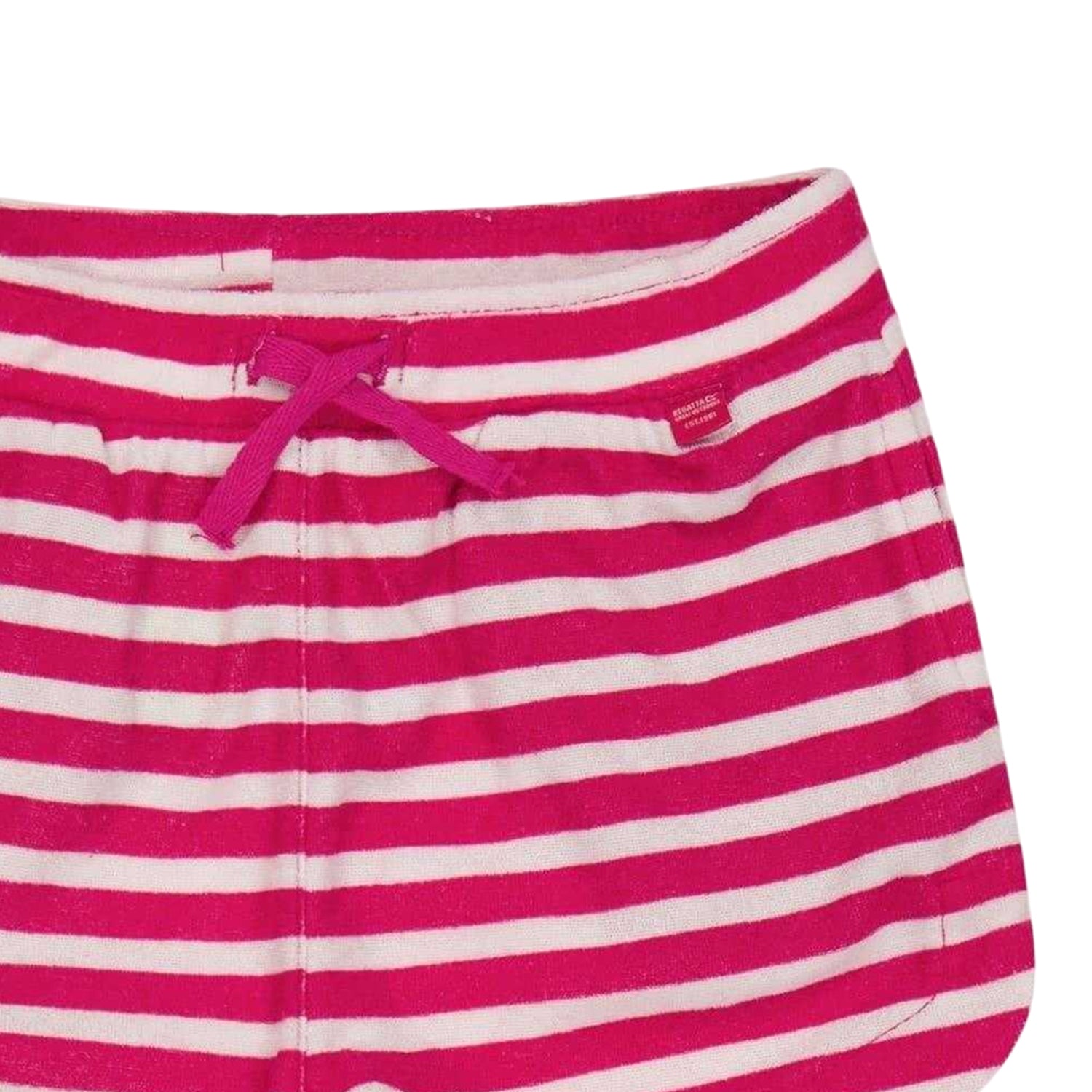 Pink Fusion-White - Back - Regatta Girls Dayana Sweat Shorts