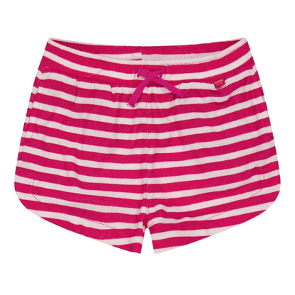 Pink Fusion-White - Front - Regatta Girls Dayana Sweat Shorts