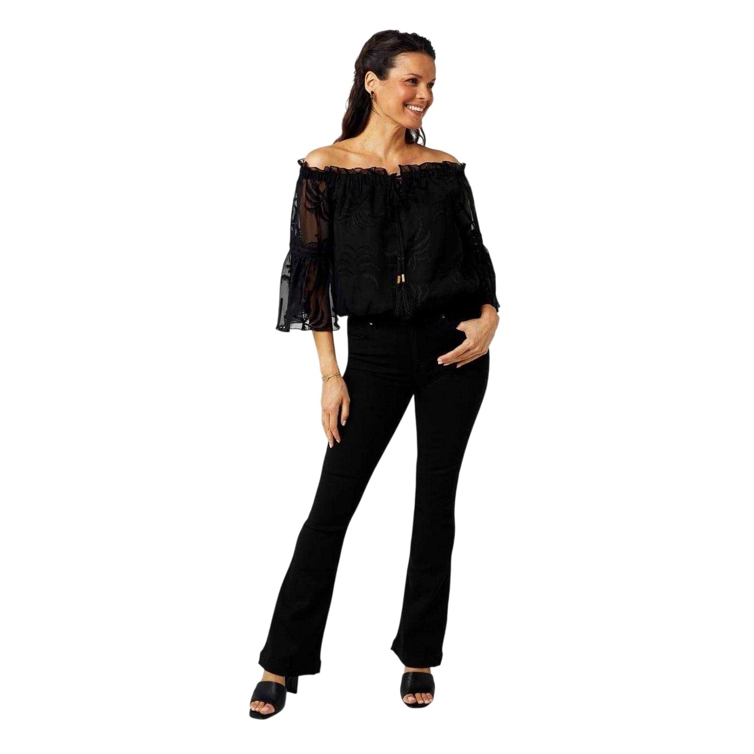 Tropical Palms - Lifestyle - Biba Womens-Ladies Bardot Top