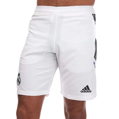 White - Front - Adidas Mens 2022-23 Real Madrid CF Home Shorts
