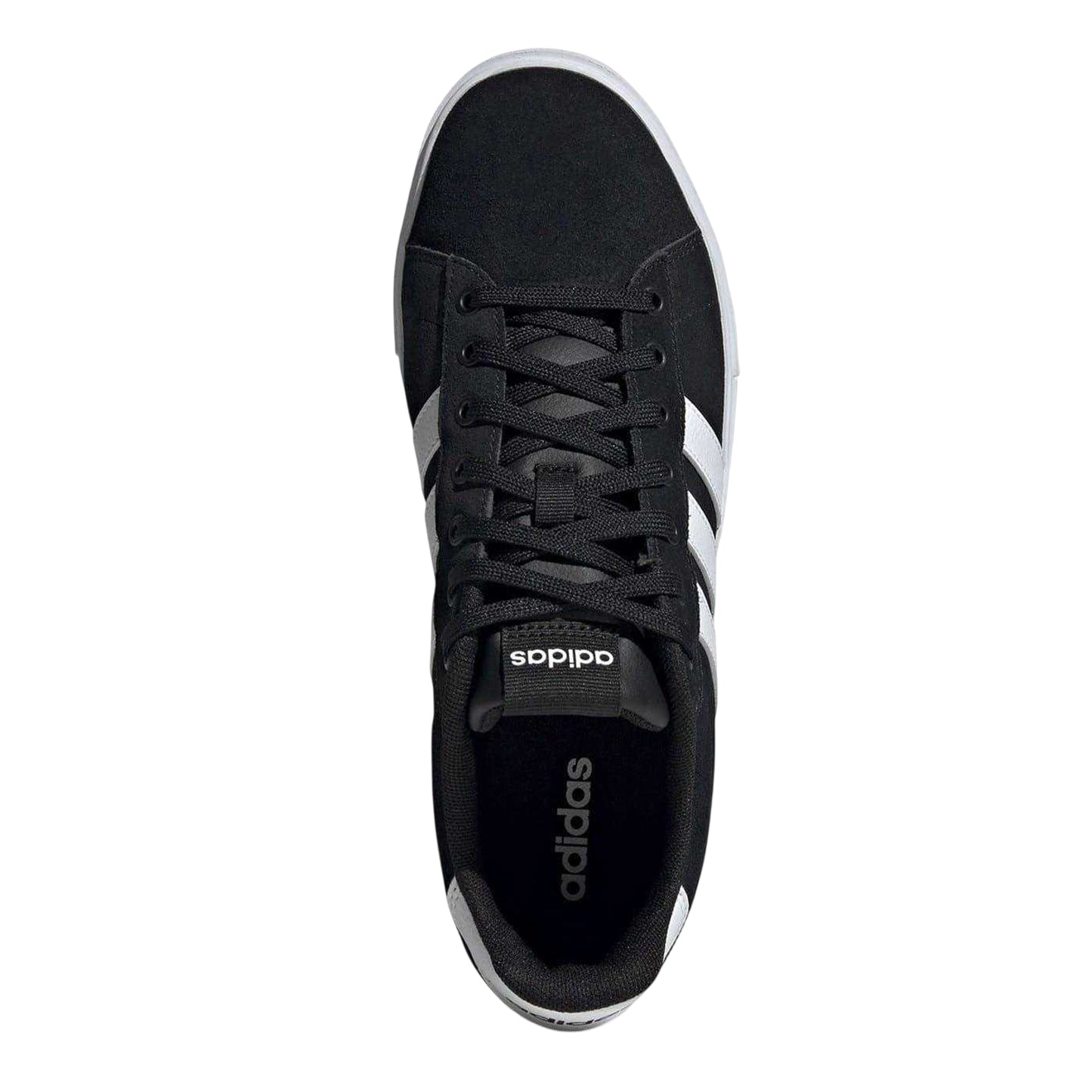 Black - Lifestyle - Adidas Mens Daily 4.0 Leather Flat Trainers
