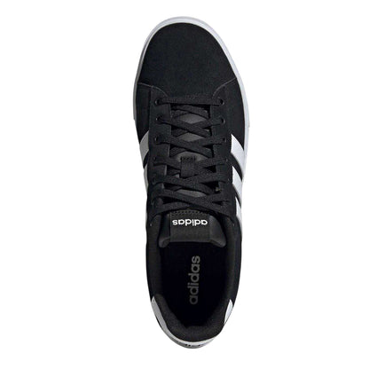 Black - Lifestyle - Adidas Mens Daily 4.0 Leather Flat Trainers