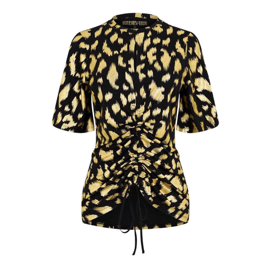 Brown-Black - Front - Biba Womens-Ladies Keyhole Jersey Top