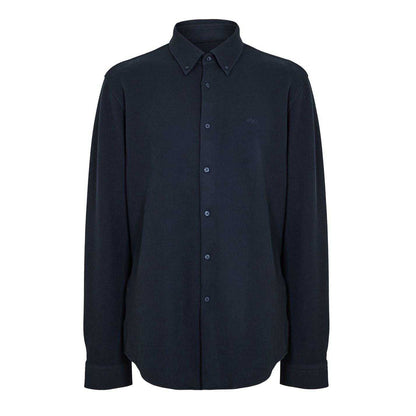 Blue - Front - Boss Mens Embroidered Logo Collared Shirt