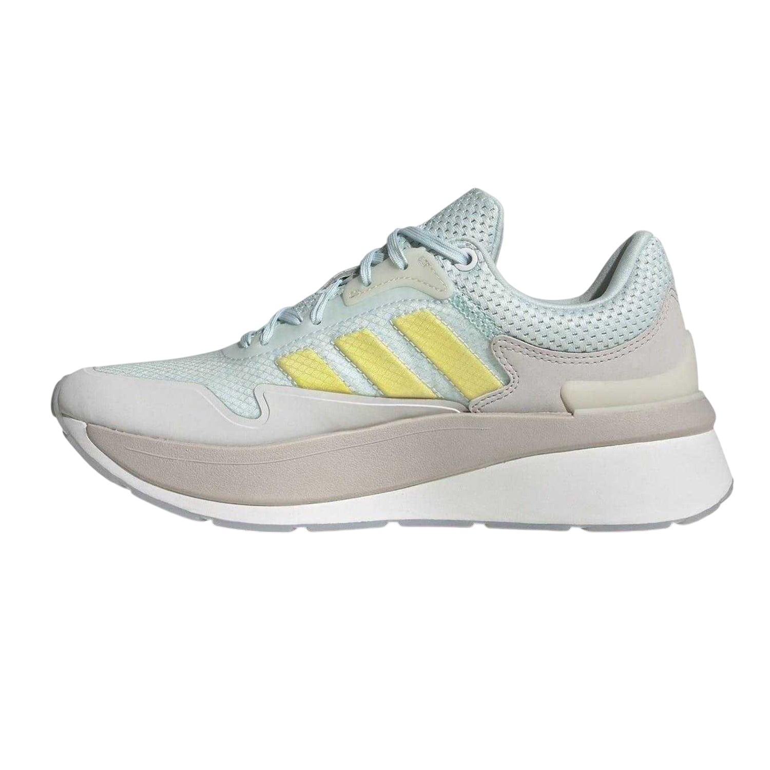 White-Blue - Side - Adidas Womens-Ladies Znchill Lightmotion 3 Stripes Trainers