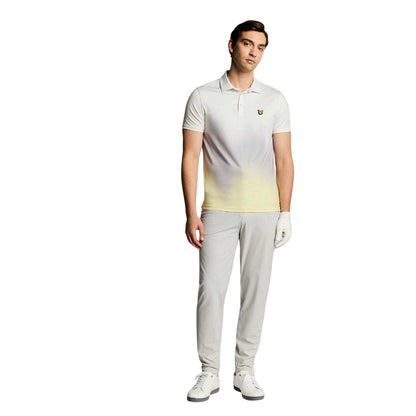 White - Lifestyle - Lyle & Scott Mens Gradient Polo Shirt