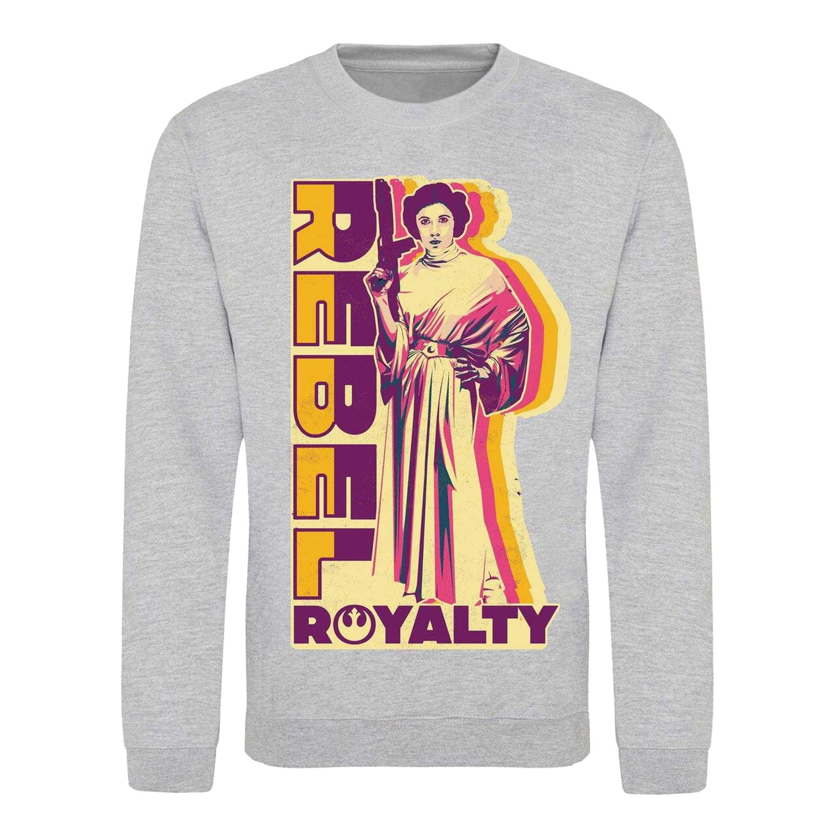White - Front - Star Wars Unisex Adult Princess Leia Sweatshirt