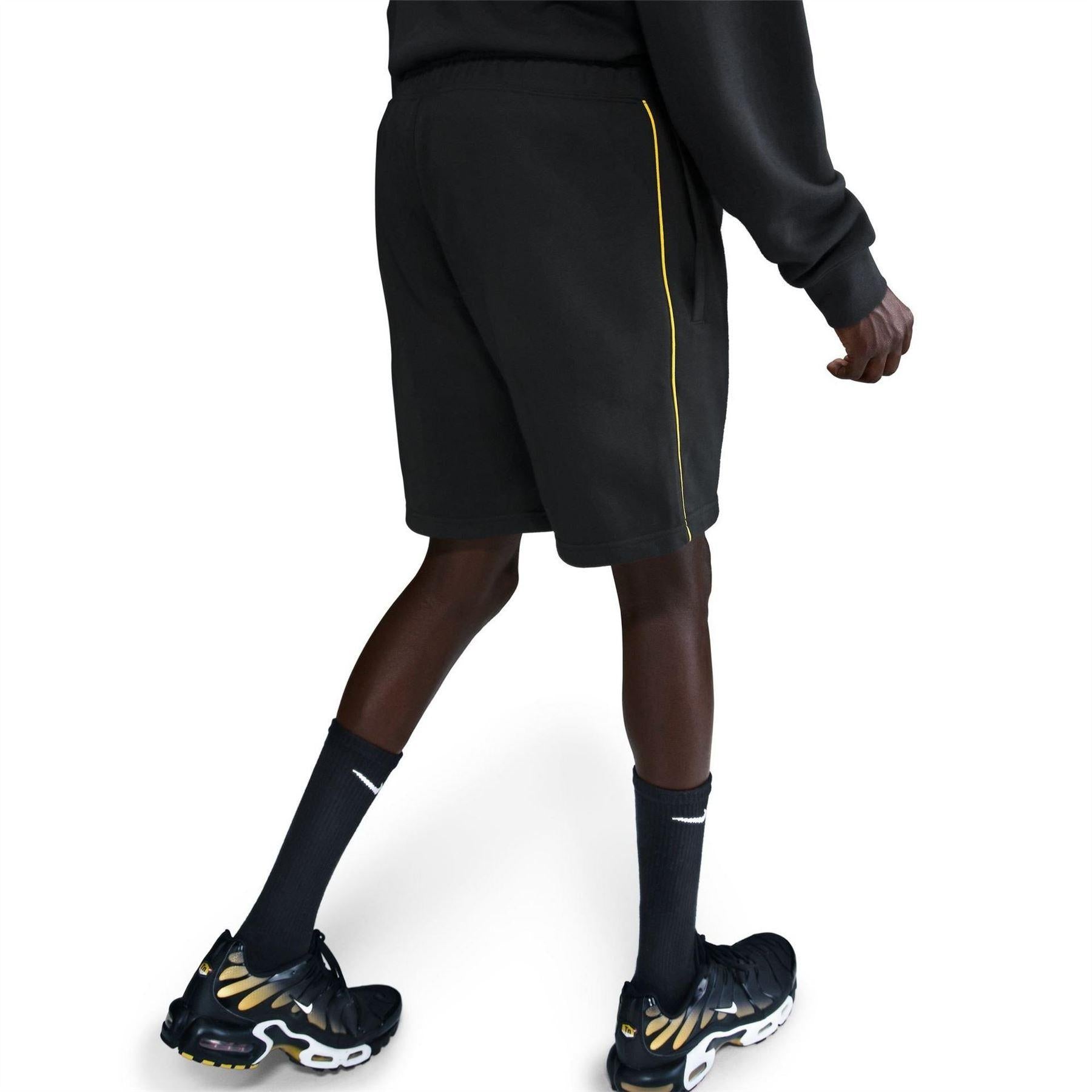 Black - Back - Nike Mens Air Bermuda Sweat Shorts