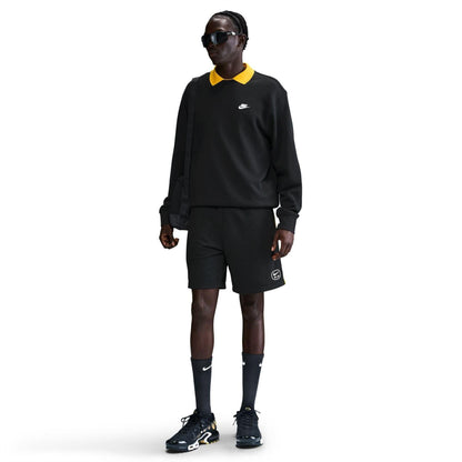 Black - Side - Nike Mens Air Bermuda Sweat Shorts