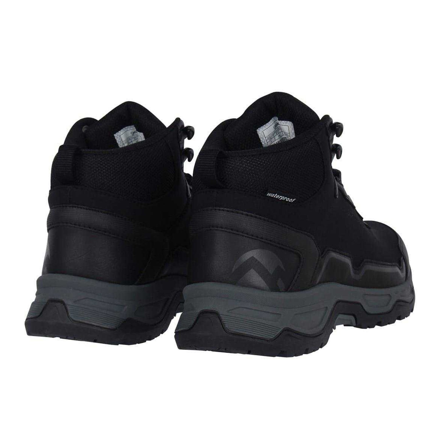 Black - Back - Gelert Childrens-Kids Softshell Mid Cut Walking Boots