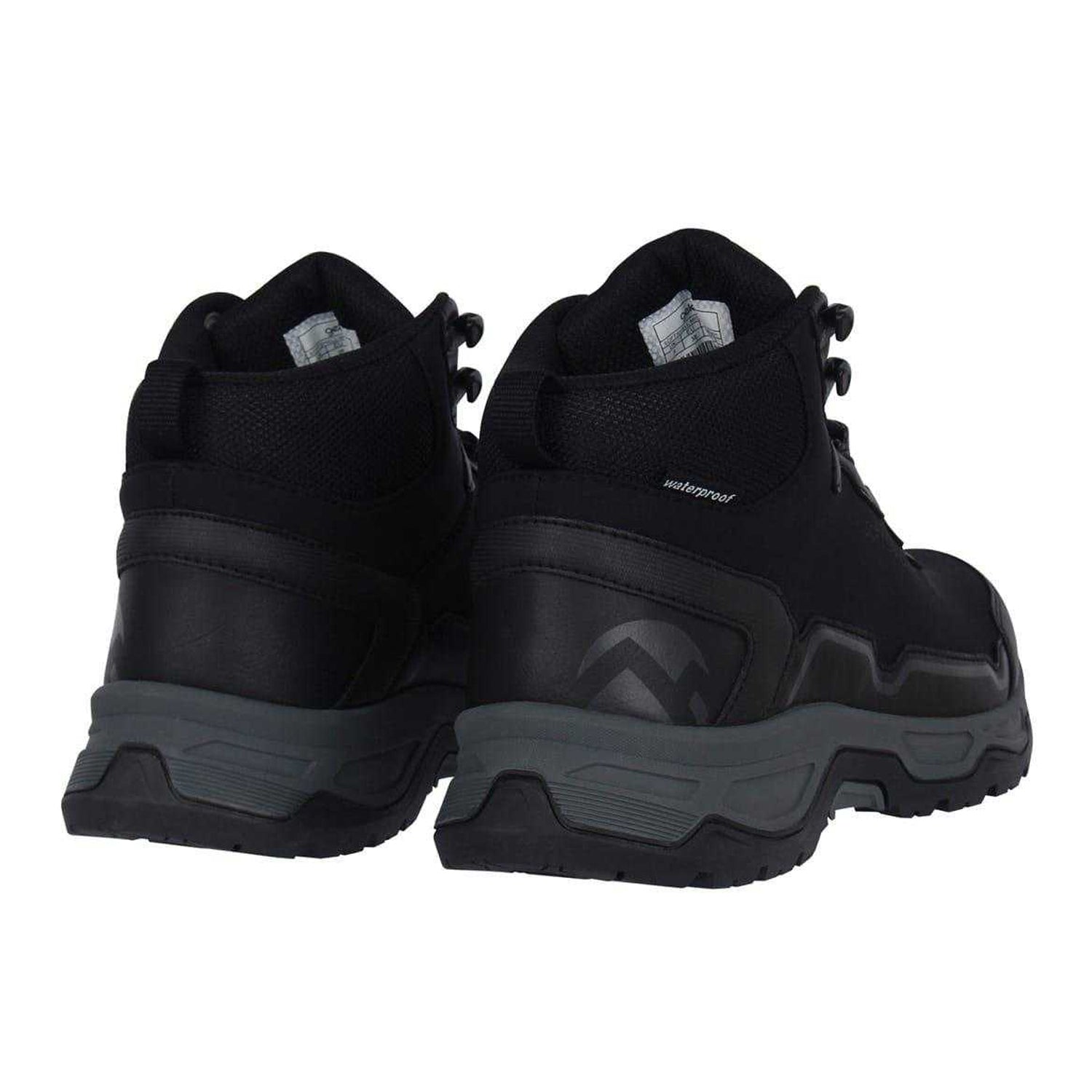 Black - Back - Gelert Childrens-Kids Softshell Mid Cut Walking Boots