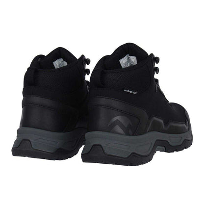 Black - Back - Gelert Childrens-Kids Softshell Mid Cut Walking Boots