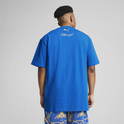 Team Royal Blue - Lifestyle - Puma Mens LaMelo Ball Oversized Basketball T-Shirt
