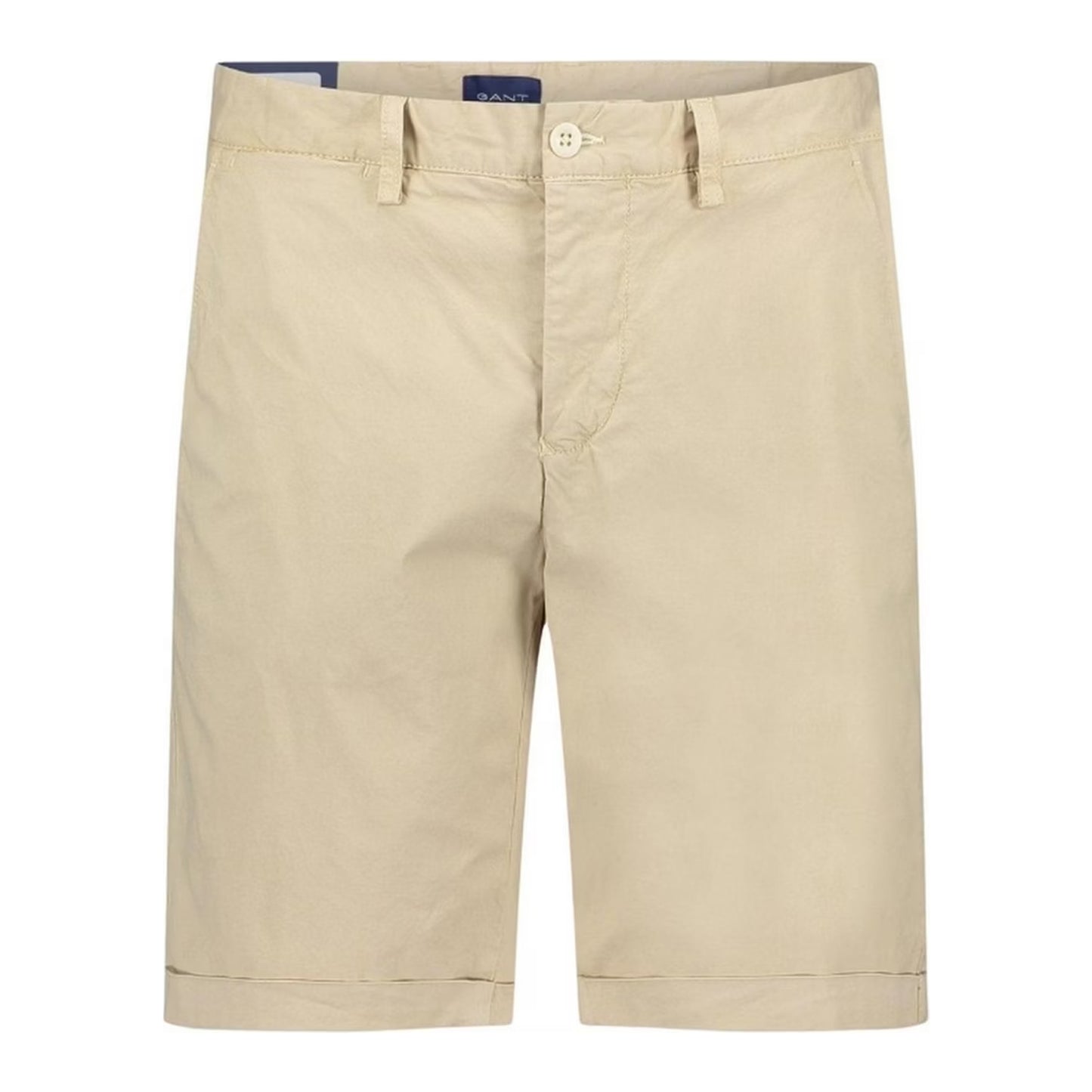 Sand - Front - Gant Mens Sun Faded Relaxed Fit Cargo Shorts