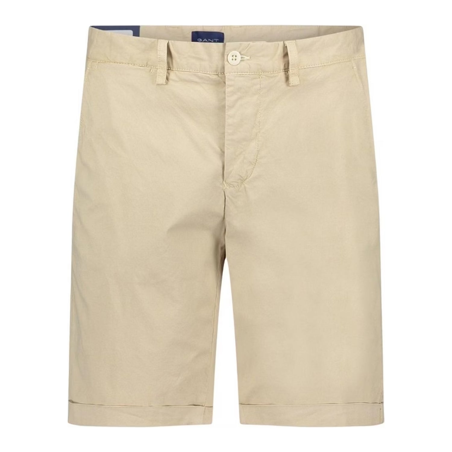 Sand - Front - Gant Mens Sun Faded Relaxed Fit Cargo Shorts