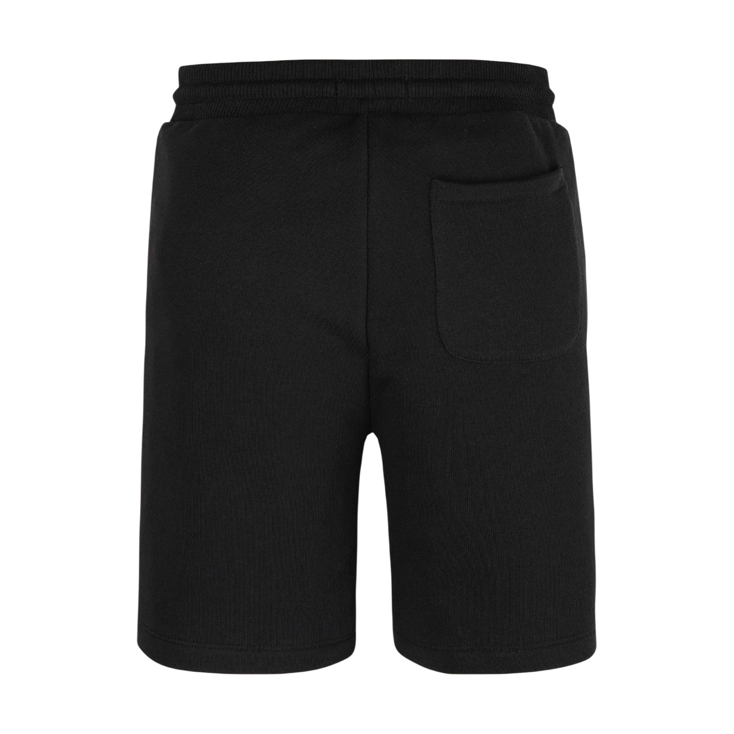 Black - Back - Calvin Klein Childrens-Kids Bermuda Cotton Logo Sweat Shorts
