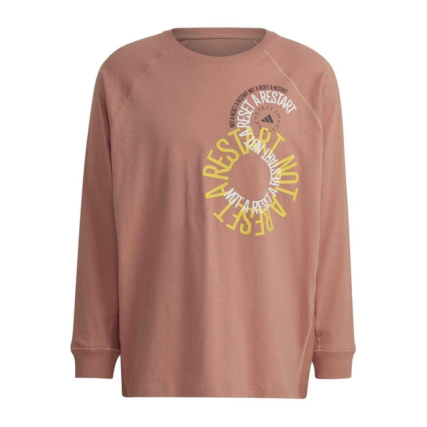 Pink - Front - Adidas Mens Jersey Crew Neck Raglan T-Shirt