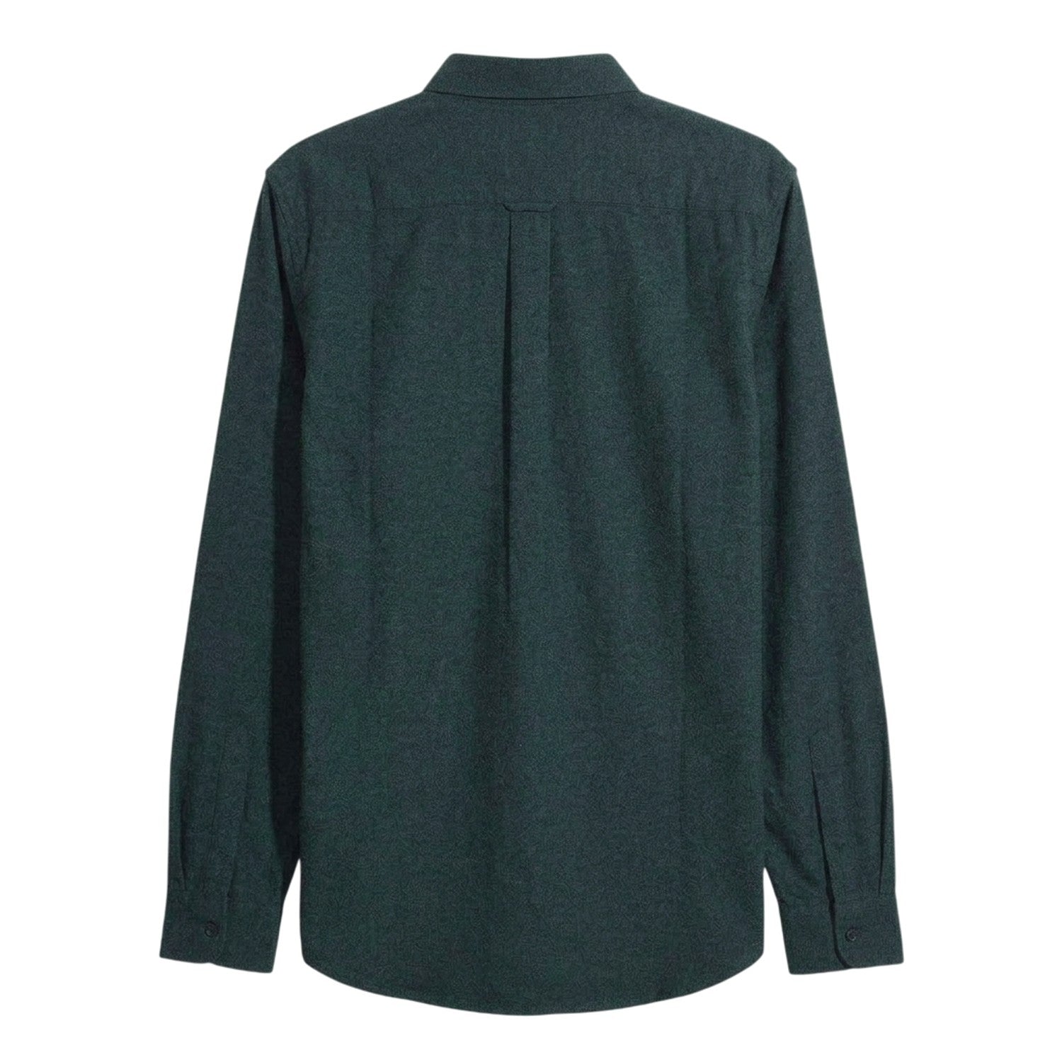 Dark Green - Back - Farah Mens Steen Organic Cotton Slim Shirt