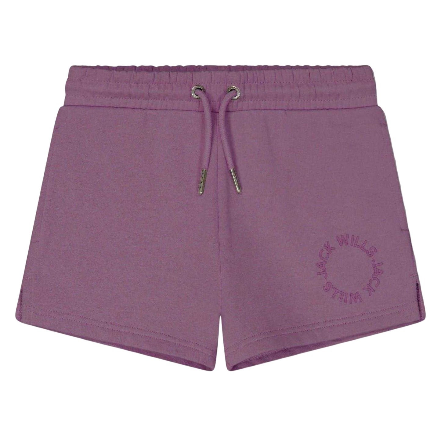 Mulberry - Front - Jack Wills Childrens-Kids Fleece Relaxed Fit Shorts